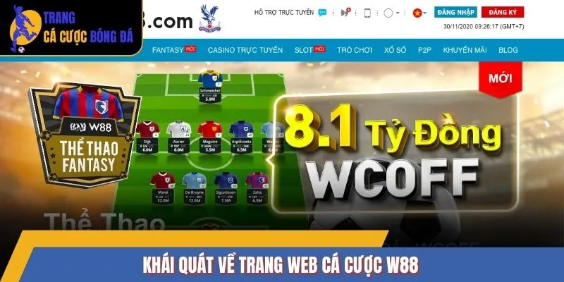 Khái quát về trang web cá cược W88